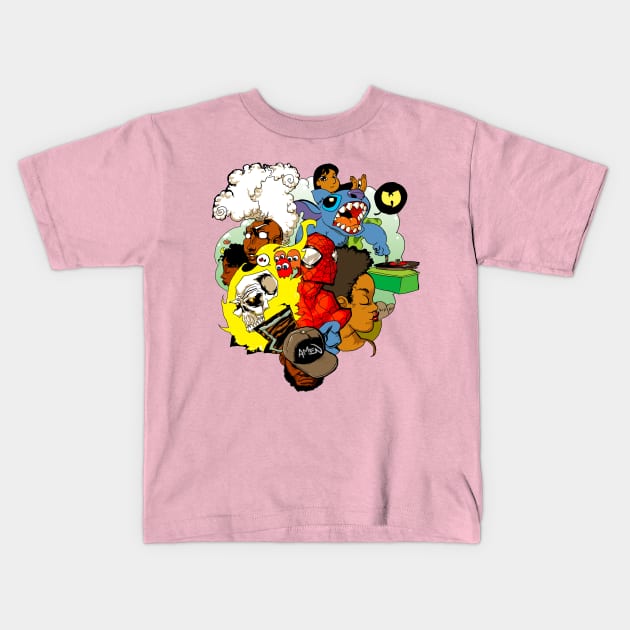 AMEN - Sketch Cloud Kids T-Shirt by Samax